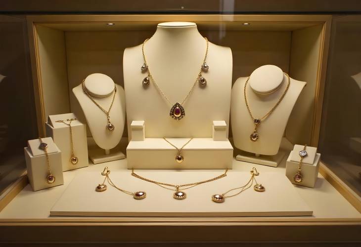 Captivating Jewelry Display Showcase of Beautiful Sets